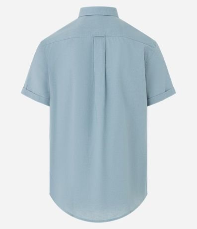 Camisa Comfort en Lino con Bolsillo y Dobra en la Manga 6