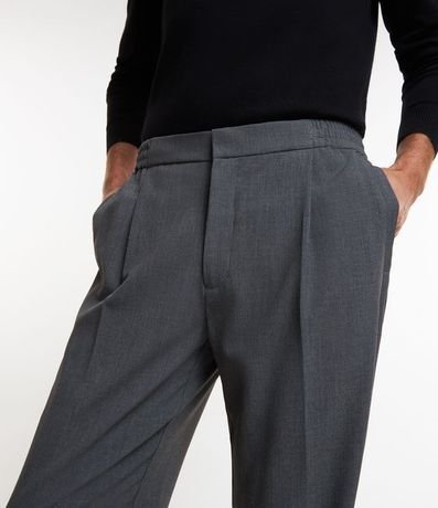Pantalón Sastrería con Cintura Elástica y Pliegues 4