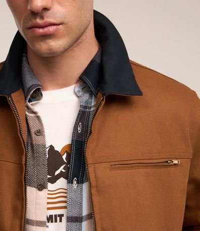Camisa en Franela con Manga Larga y Estampa de Cuadros 2
