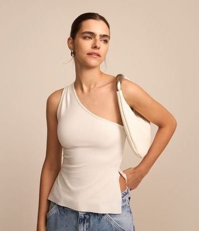 Blusa Hombro Único con Abertura Lateral