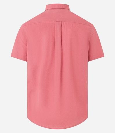 Camisa Comfort Básica en Lino con Manga Corta 5
