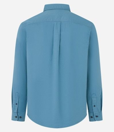 Camisa Manga Larga en Sarga con Bolsillos 6