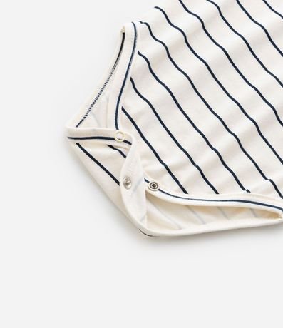 Body Infantil con Estampado de Rayas y Osito - Talle RN a 18 meses 5
