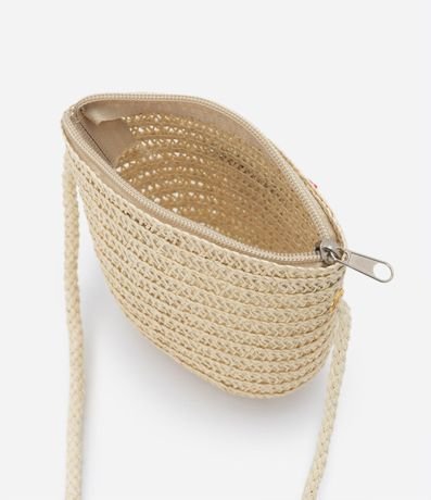 Bolso Infantil en Paja con Bordado de Cereza 3