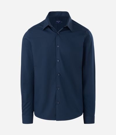 Camisa Slim en Tejido de Bambú Básica 9