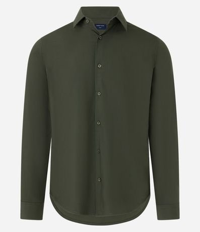 Camisa Slim en Tejido de Bambu Básica 5