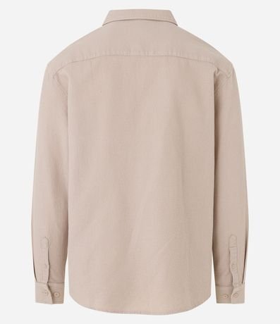 Camisa Overshirt en Tricolina Texturizada y con Botones 7