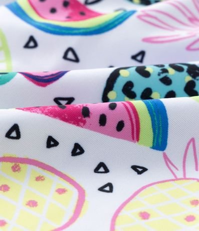 Salida de Playa Short Infantil con Estampado de Frutas - Talle 5 a 14 años 3