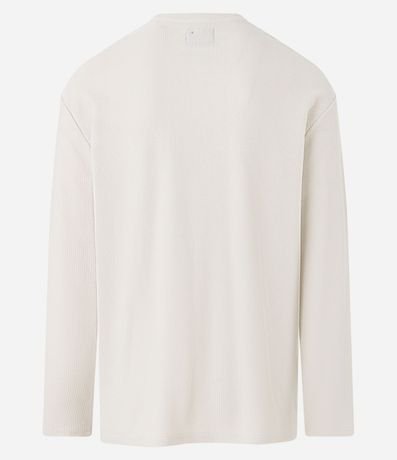 Remera Relaxed en Algodón con Textura Chevron 7