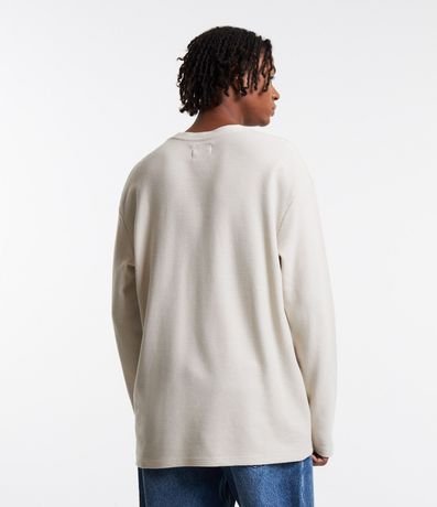 Remera Relaxed en Algodón con Textura Chevron 3