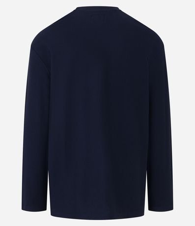 Remera Relaxed en Algodón con Textura Chevron 7