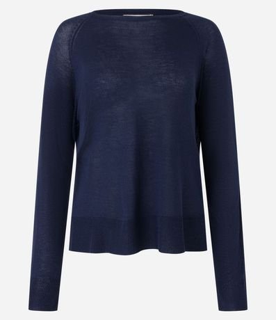 Suéter de Punto con Cuello Redondo 5