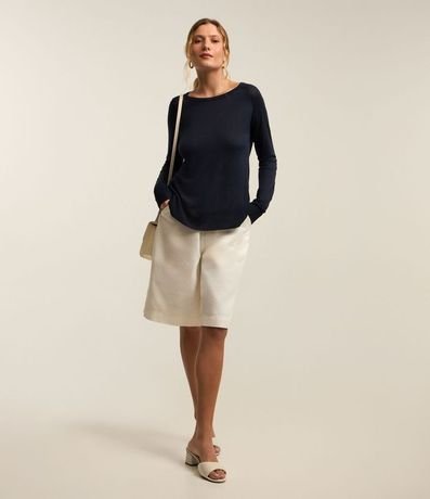 Suéter de Punto con Cuello Redondo 2