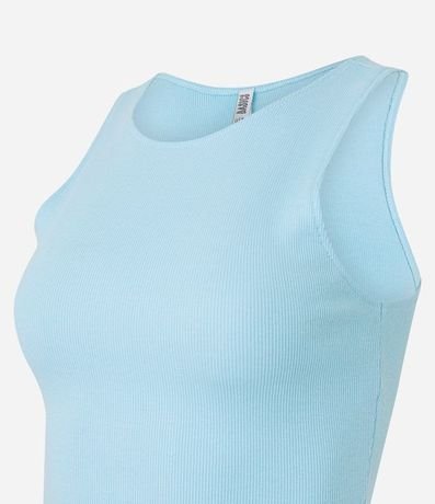 Blusa Cropped sin Mangas en Algodón Acanalado 6