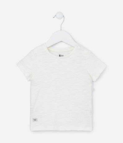 Remera Básica Infantil con Tag Happy Kids - Talle 3 a 18 meses