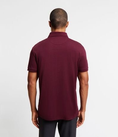 Polo Regular en Media Malla con Detalles Texturizados 4