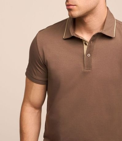 Polo Manga Corta sin Estampa en Algodón Peruano 3