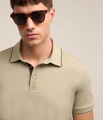 Polo Manga Corta sin Estampa en Algodón Peruano 1