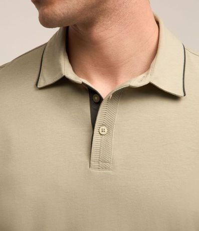 Polo Manga Corta sin Estampa en Algodón Peruano 4