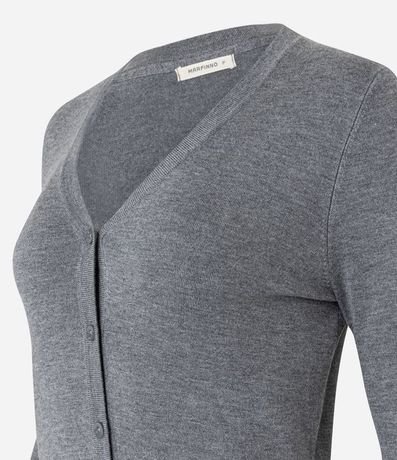 Cardigan en Viscosa con Cierre en Botones 6