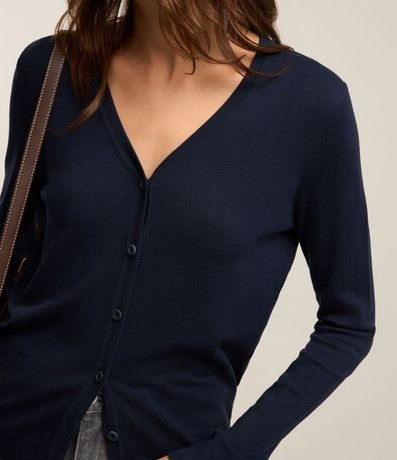 Cardigan en Viscosa con Cierre en Botones 3