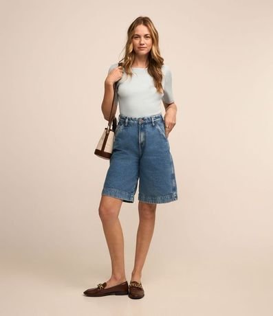 Blusa Básica de Punto con Escote Bote 3