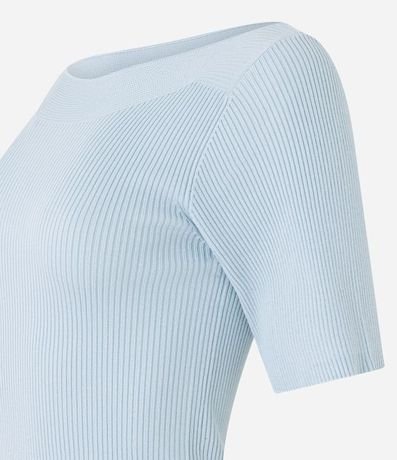 Blusa Básica de Punto con Escote Bote 6