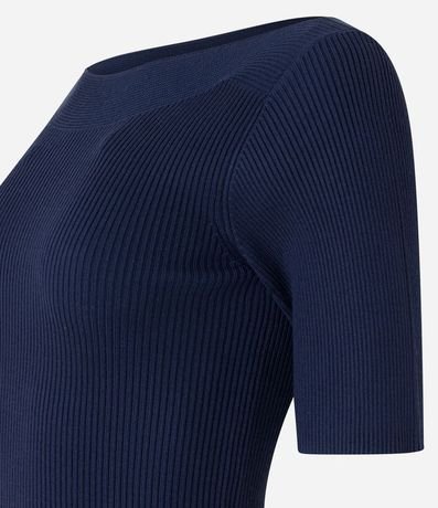 Blusa Básica de Punto con Escote Bote 6