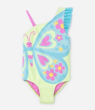 Malla Infantil con Protección UV y Estampa Mariposa  - Talle 1 a 4