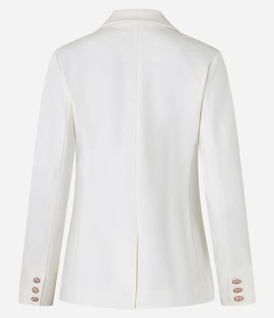 Blazer en Punto Roma Sastrería con Botones Escudo 8