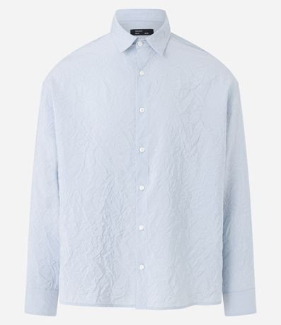 Camisa Manga Larga con Textura Efecto Arrugado 7