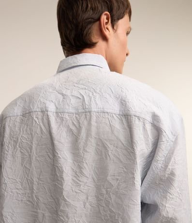 Camisa Manga Larga con Textura Efecto Arrugado 4