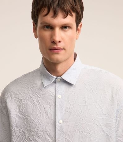 Camisa Manga Larga con Textura Efecto Arrugado 6