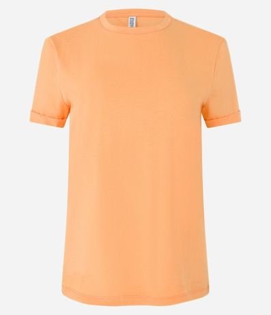 Remera en Media Malla con Manga Corta Doblada 6