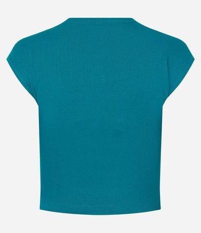 Blusa Sin Manga en Rib con Textura de Rayas 7