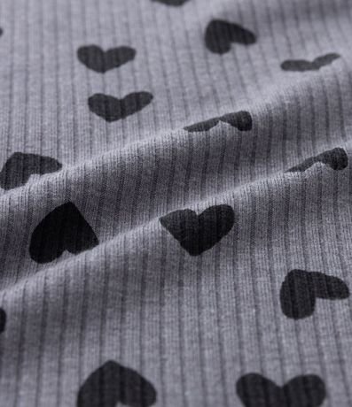 Blusa Infantil con Volados y Corazones Estampados - Talle 5 al 14 años 3