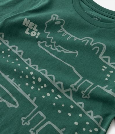 Remera Manga Larga Infantil con Estampa de Caimán - Talle 1 a 5 años 3