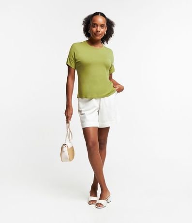 Blusa en Viscosa con Mangas Cortas sin Sisas 2