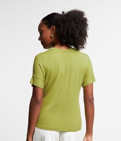 Blusa en Viscosa con Mangas Cortas sin Sisas 4