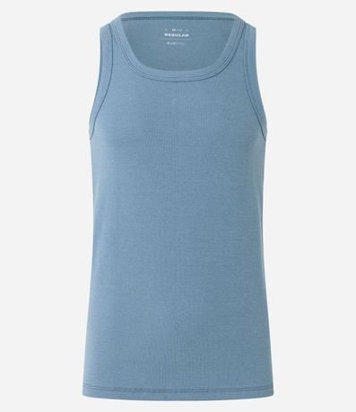 Musculosa Regular Básica en Rib de Algodón 6