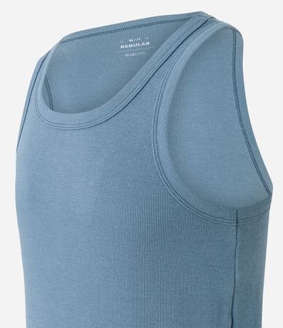 Musculosa Regular Básica en Rib de Algodón 7