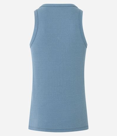 Musculosa Regular Básica en Rib de Algodón 8