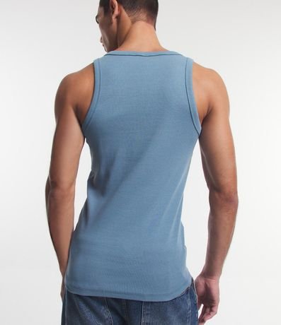 Musculosa Regular Básica en Rib de Algodón 4