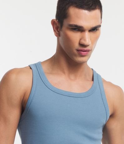 Musculosa Regular Básica en Rib de Algodón 5