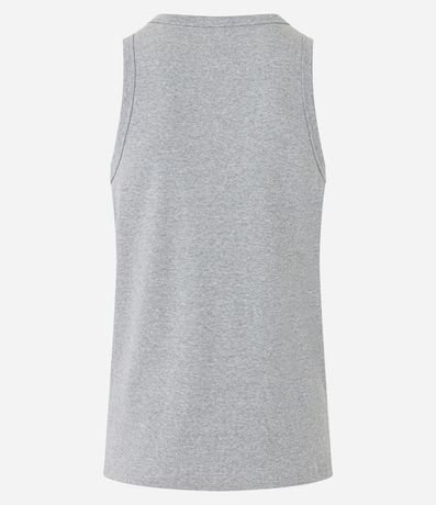 Musculosa Regular en Media Malla con Fondo Melange 7