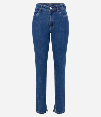 Pantalón Slim en Jeans con Abertura en el Bajo 5