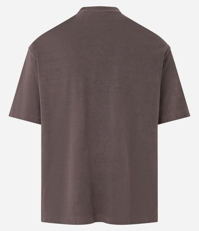 Remera Boxy en Algodón Desteñido con Cuello Alto 6