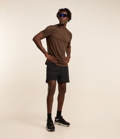 Bermuda Deportiva con Short de Compresión
