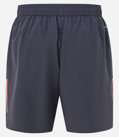 Bermuda Deportiva sin Estampado con Detalles de Colores 9