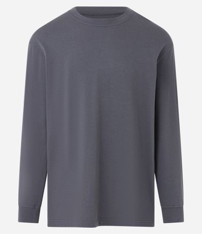 Remera Relaxed en Algodón con Estampa Mini Print 4